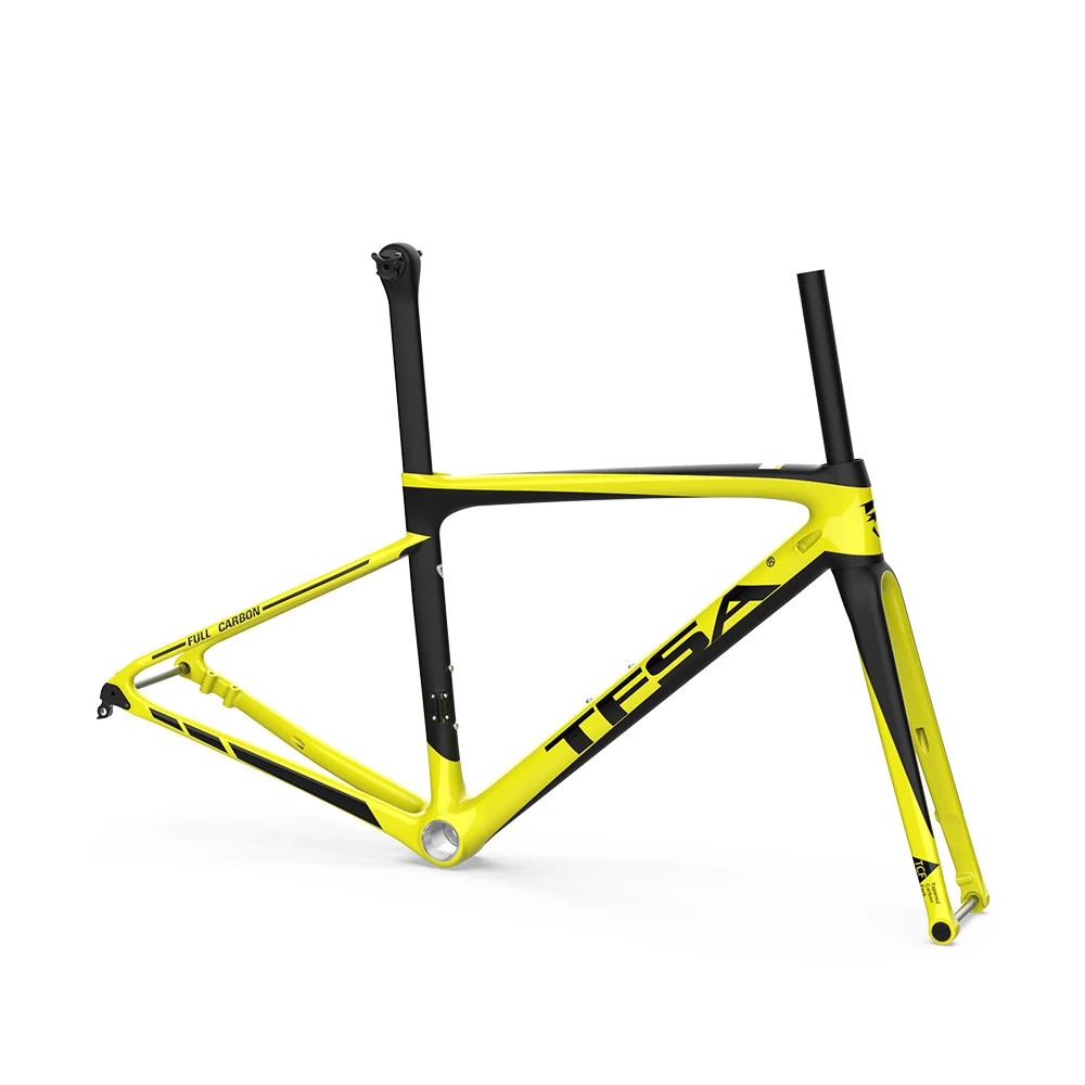 Дешево 2021 новая углеродная рама для шоссейного велосипеда, все внутренние Проводные рамы, руль, стержень, вилка, подседельный штырь, гарнитура и за...