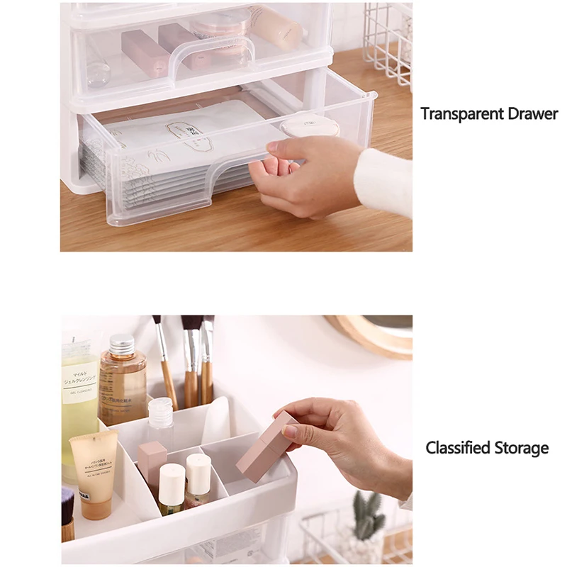 Косметический Органайзер для косметики большая вместительность прозрачный