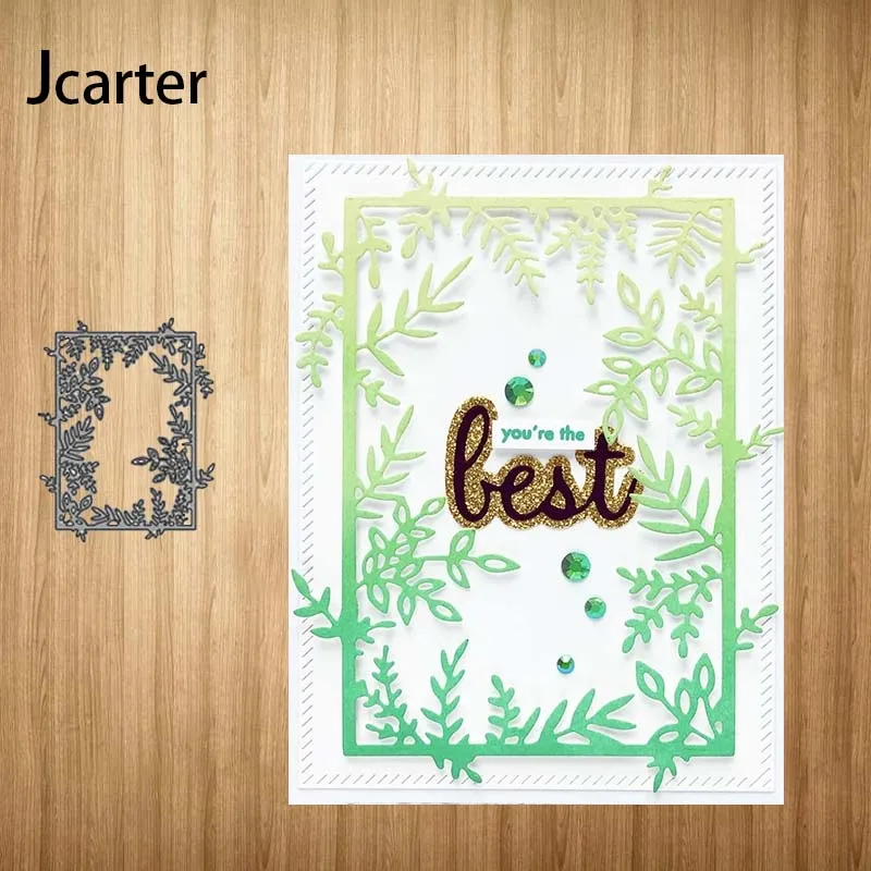 Металлические Вырубные штампы прямоугольный трафарет для фона виноградной лозы