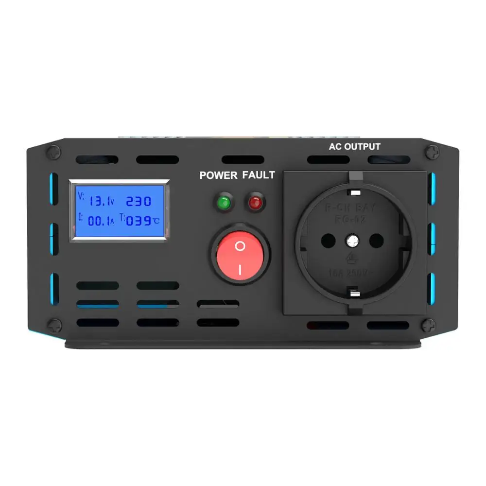 EDECOA 1200 Вт 2500 модифицированный синусоидальный инвертор постоянного тока 12 В в