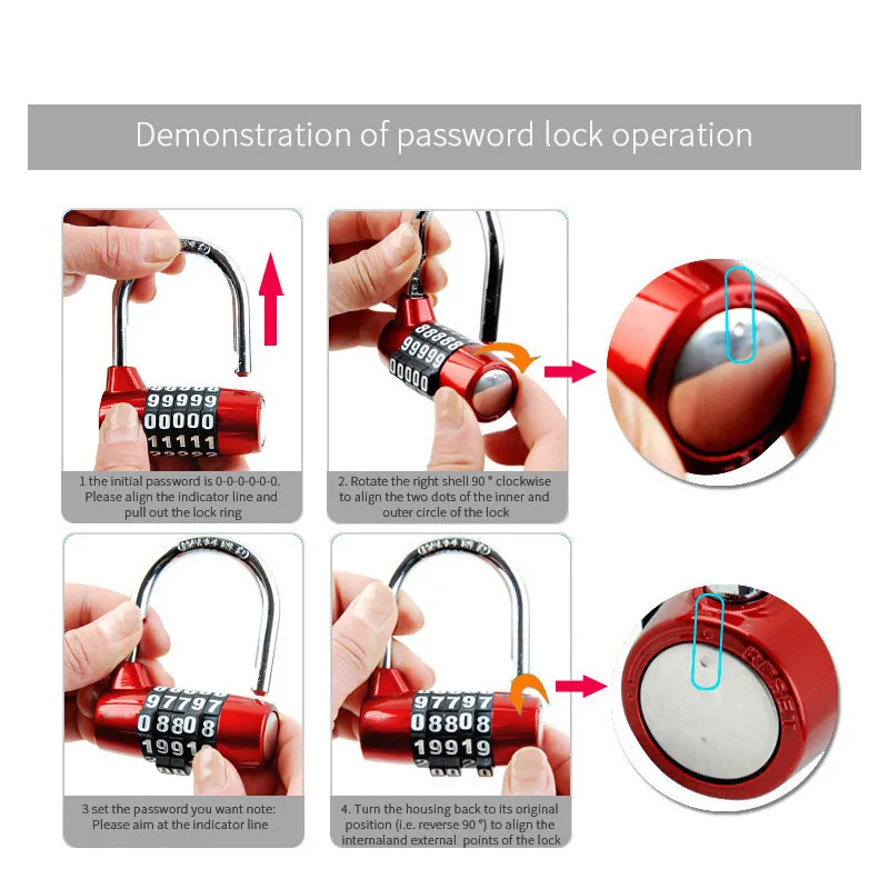 5-значный большой замок с паролем безопасный для путешествий ящик багажа дверной
