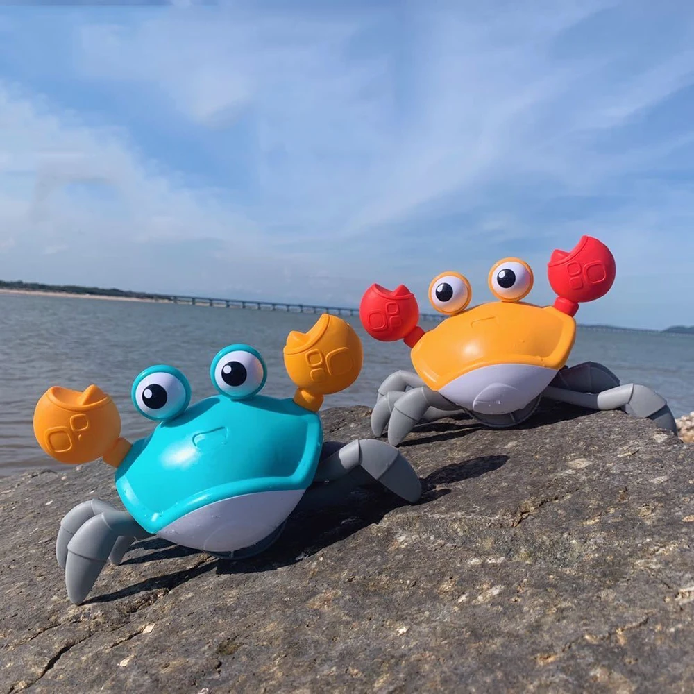 Игрушки для ванны большой краб часовой механизм малышей воды Классические
