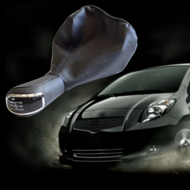 

5/6 Speed Car Gear Shift Knob Boot With PU Leather Dustproof Cover Replacement Universal Complete for C-Class A-Class Bens W203