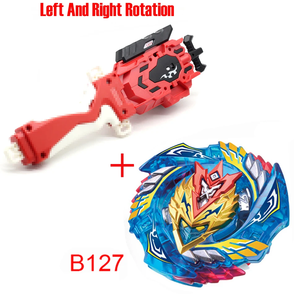 Новейшая модель; Beyblade Burst ToysB-145 B-144 B-143 B-140 с пусковым устройством и коробчатый отвал Металл Fusion Бог Прядильный механизм бей лезвия игрушка - Цвет: B-127