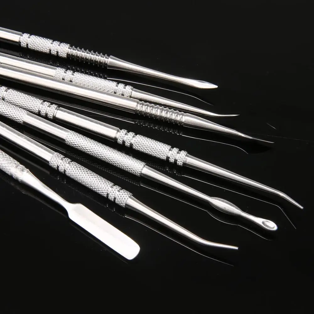 2020 Новинка 10 шт из нержавеющей стали глиняный Набор для лепки восковые резные