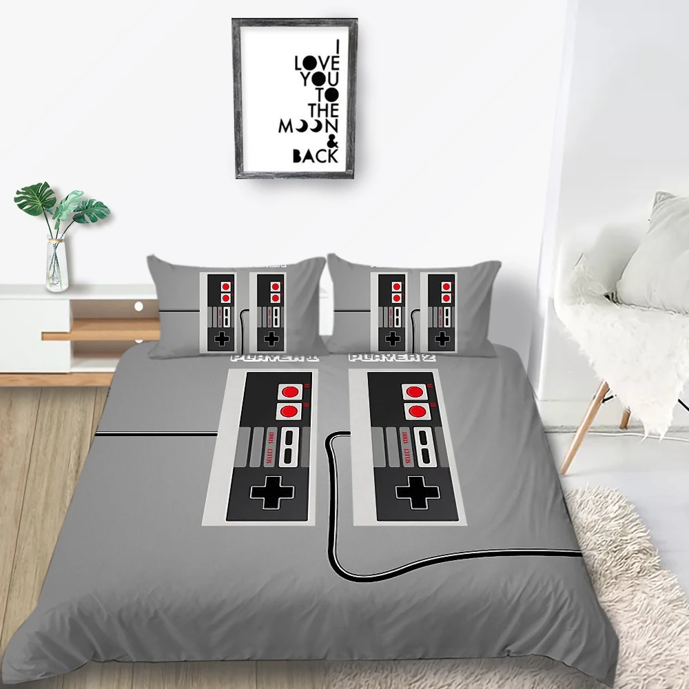 2021 New modern style Bedding Sets Game machine 3D printing Duvet Cover set Twin Full Queen Size | Дом и сад