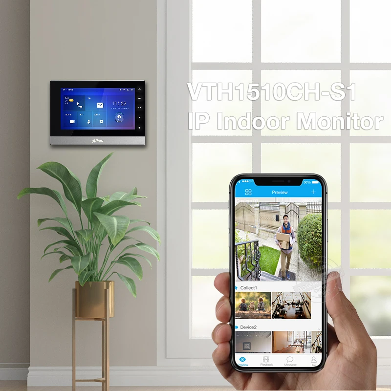 Dahua VTH1510CH S1 оригинальный многоязычный видеодомофон 7 дюймовый внутренний
