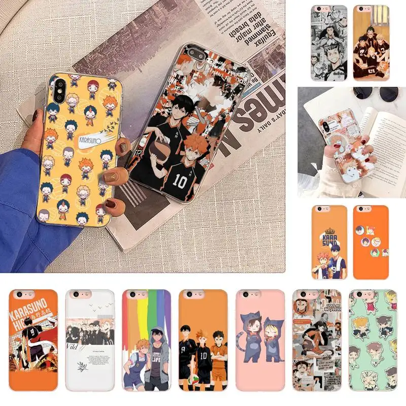 

YNDFCNB Haikyu Phone Case for iPhone 11 12 13 mini pro XS MAX 8 7 6 6S Plus X 5S SE 2020 XR case
