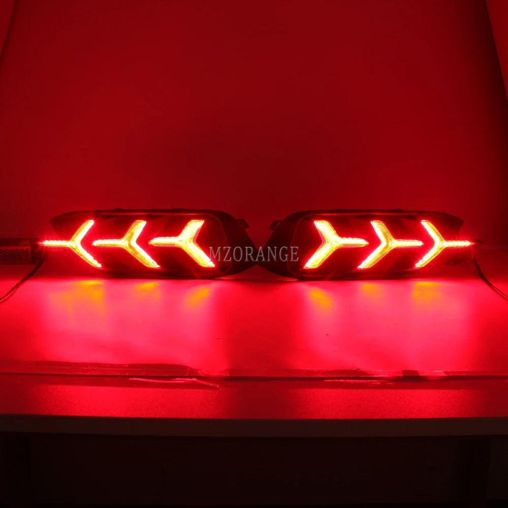 

MZORANGE LED Rear Bumper Light For Honda Civic 2016 2017 2018 Brake Lights turn Signal lamp car assembly