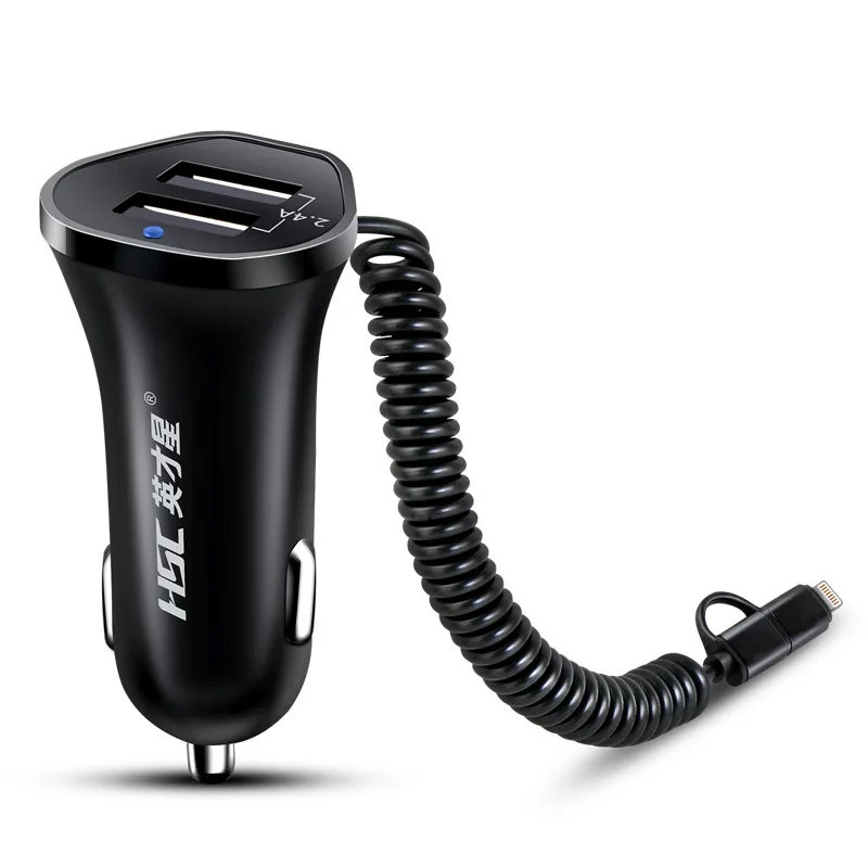 

Cyber Star 2.4A car Charger Multifunctional vehicle Charger 1.3m long Line car filled with HSC-104