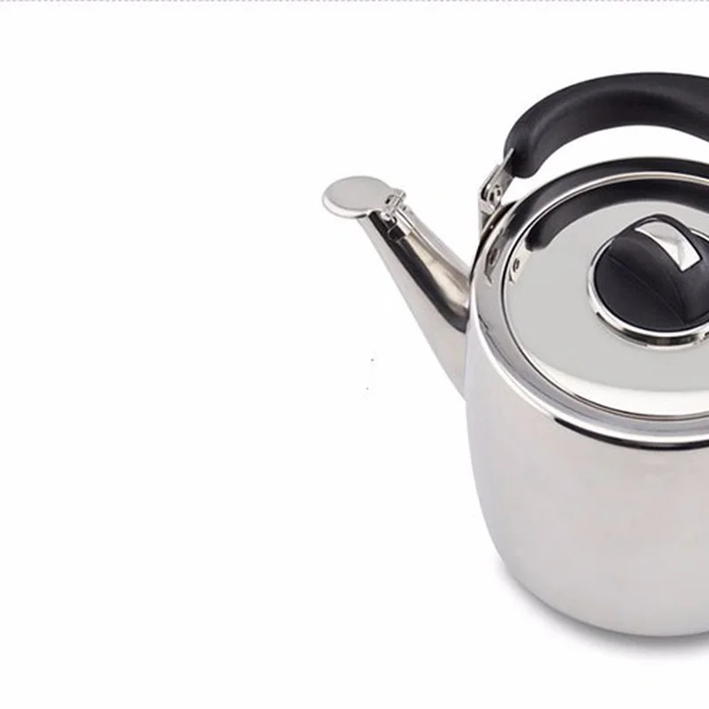 Бытовой чайник из нержавеющей стали 304 газовый со свистком утолщенная