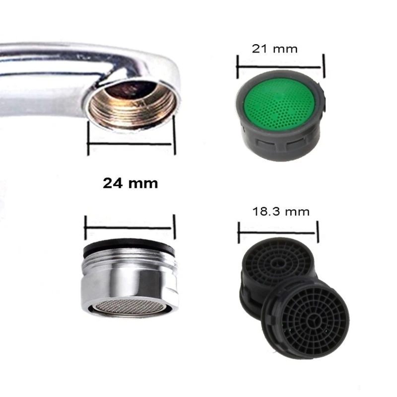 

50PCS Water Saving Aerator Bathroom Faucet Bubbler Spout Net Prevent The Splash