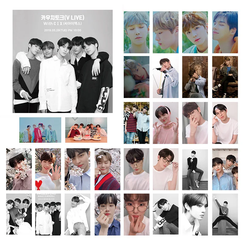 Новые Kpop DAY6 CIX X1 группы те же фото карты ломо открытки 30 шт./компл. 88x56 мм Высокое