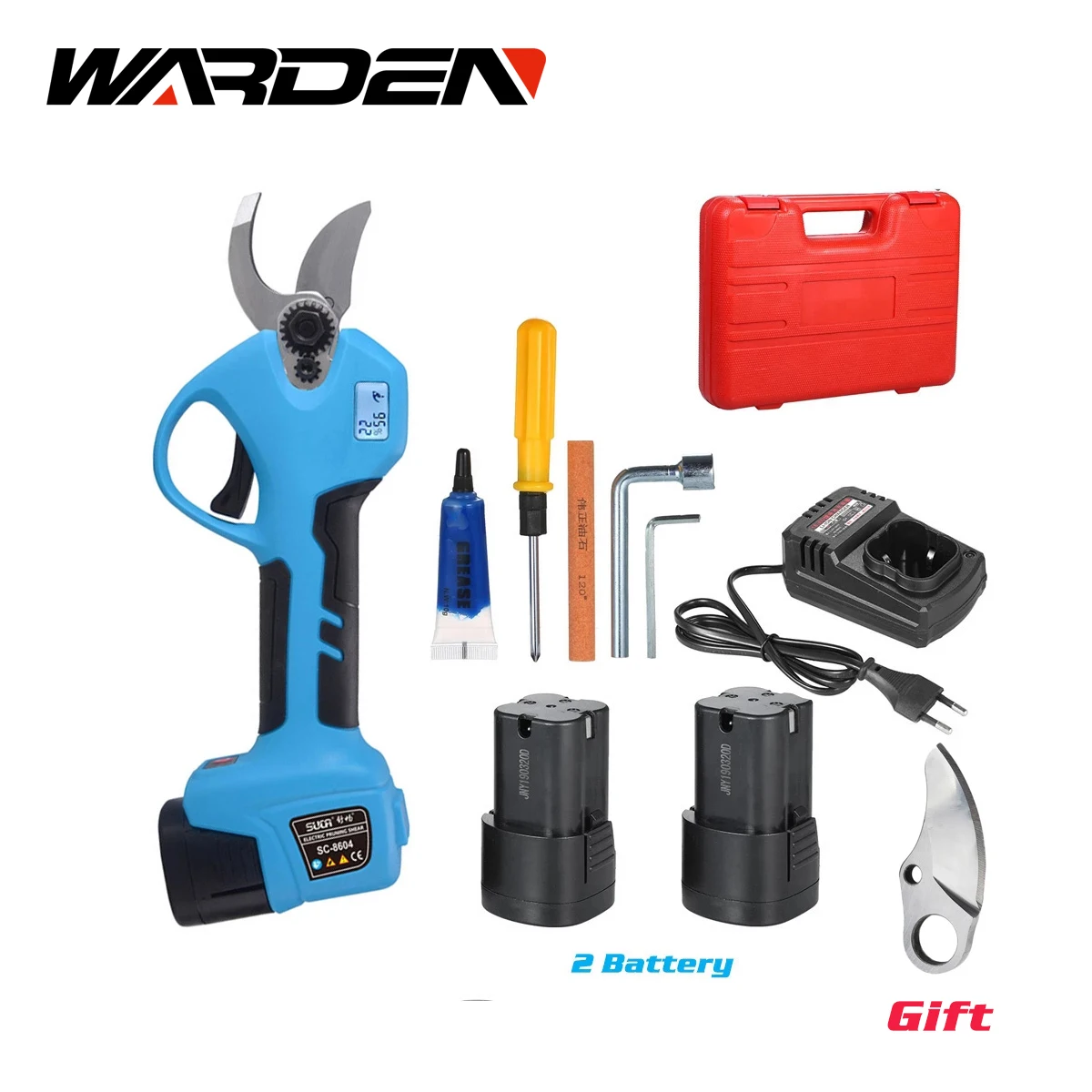 16 8 VCordless секатор литий-ионный секатора ножница тепловой насос высокой