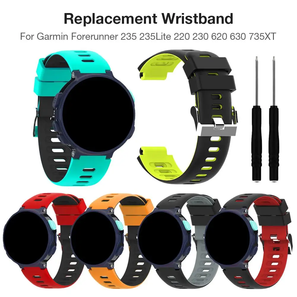 Для Garmin Forerunner 235 235Lite 220 230 620 630 735XT Смарт часы 22 мм высококачественный мягкий