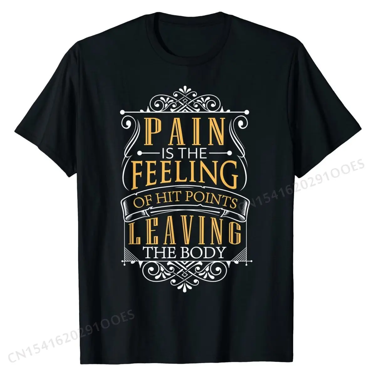 

Pain Is Hit Points Leaving The Body Funny RPG Gamer T-Shirt Custom T Shirts Tops Shirt for Men New Cotton Casual T Shirt