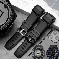 rubber wrist strap for casio g shock prw350025005100 prg 260270550250 replacement black bracelet watchbands silicone strap