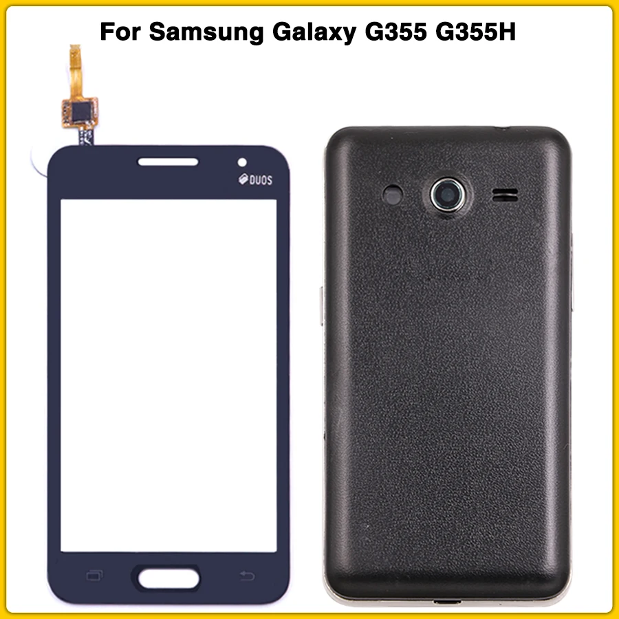 Чехол с полным корпусом для samsung Galaxy Core 2 SM-G355H G355 G355H задняя крышка со средней рамкой+ панель сенсорного экрана