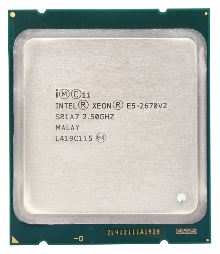 

Intel Xeon E5-2670 V2 E5-2670V2 E5 2670 V2 E5 2670V2 2.50GHz 10-cores 25M LGA2011 Processor suitable X79 motherboard