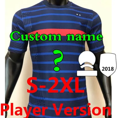 

Player Version 2021 France soccer jersey GRIEZMANN MBAPPE KANTE POGBA BEN YEDDER BENZEMA 20 21 France Football uniforms