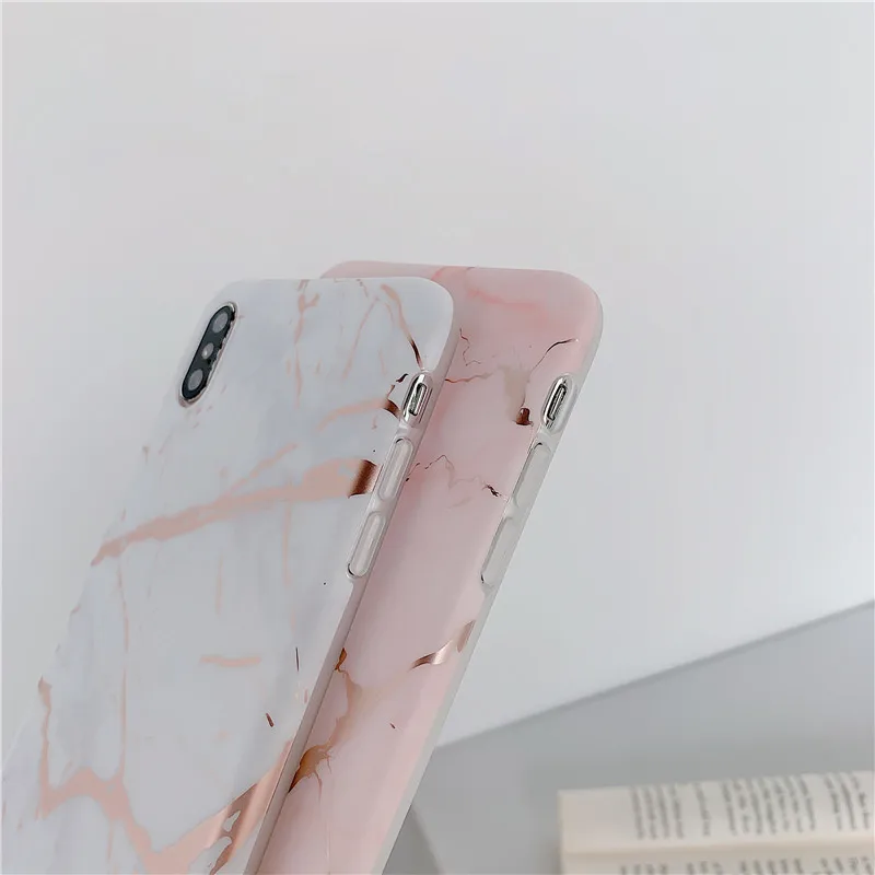 COOLY мраморный чехол для huawei P30 Pro P20 Lite чехол для iphone 11 Pro Max телефон Coque на силиконовый чехол розовый белый Держатель подставка