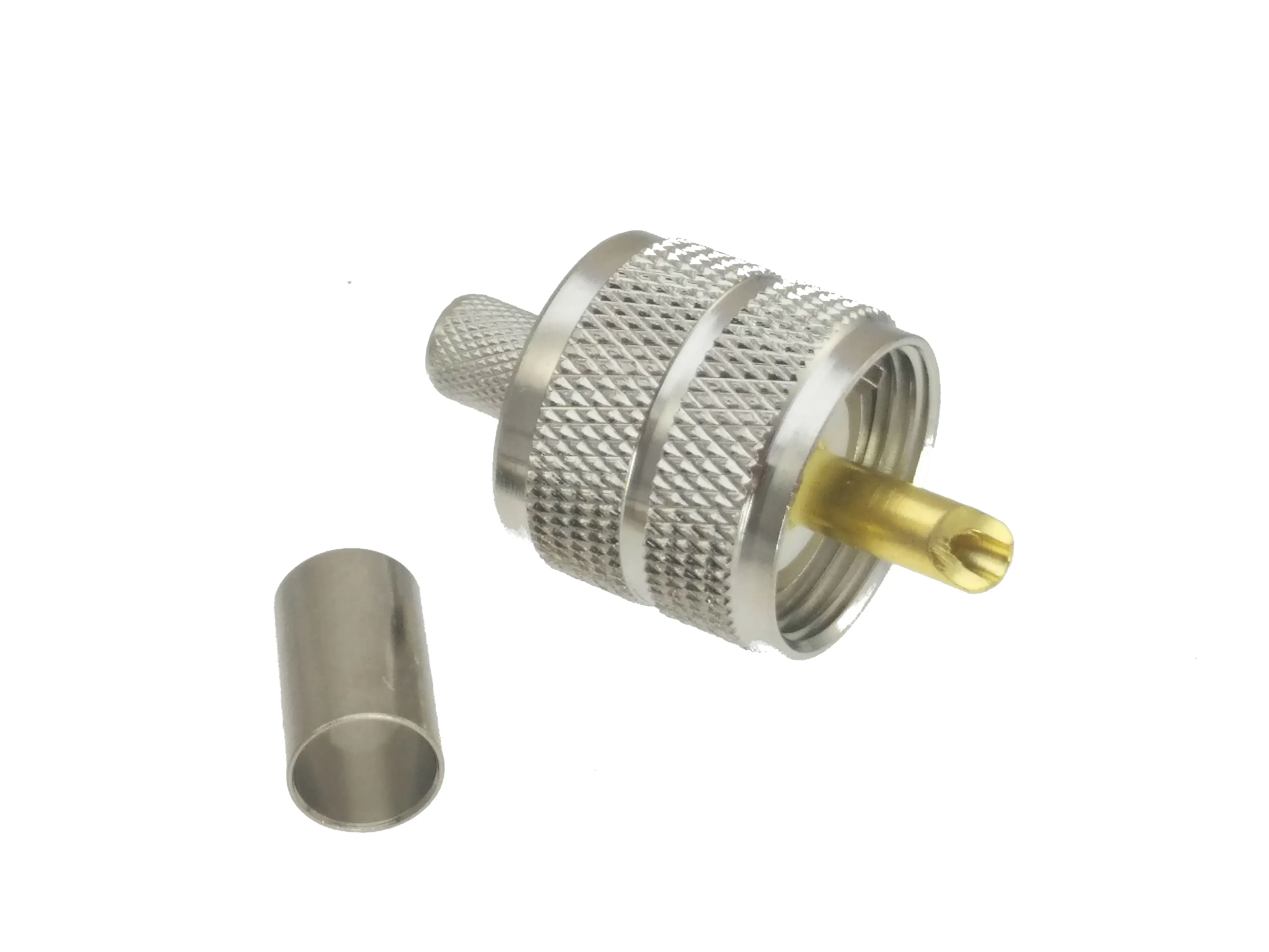 10 шт. разъем UHF PL259 штекер обжимной RG8X RG 8X LMR240 кабель прямой|cable connector crimp|cable connectorcable