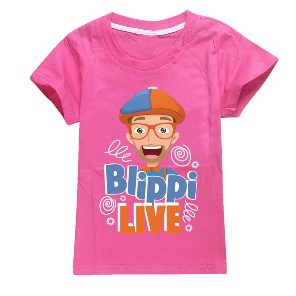 

BLiPPi Cartoon T-shirt 2020 New T-Shirt Youtube Gaming Vlog Kids sweatshirt Children Girl Tops Tees 100% cotton Hoodies