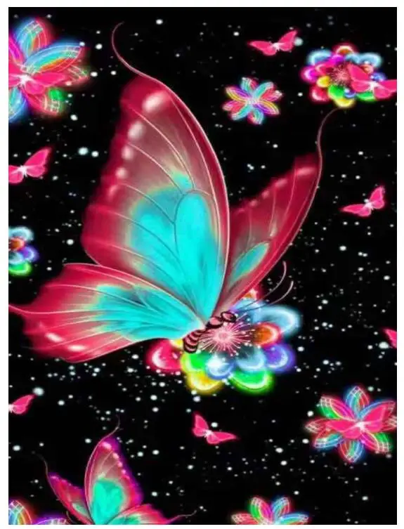 full square diamond painting embroidery butterfly mosaic art dotz rhinestone picture puzzle drawing wall decor stickers | Дом и сад