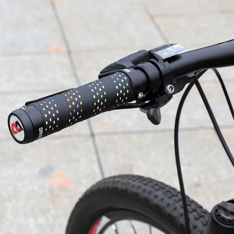 

WEST BIKING Bicycle Grip Ergonomic Mountain Bike Locking Rubber Handlebar Plug Non-slip Comfort Grip Bicycle Accessories