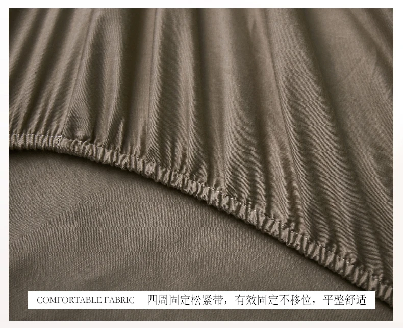 1pcs cotton Fitted Sheet High 30cm solid color Bed Sheet Four Corners With Elastic Band Mattress Cover 90x200cm/200x220cm