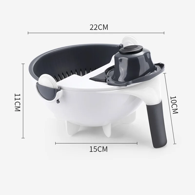 

Multifunctional Vegetable Cutter Slicer Fruit Potato Peeler Carrot Grater Kitchen Accessories Tool Drain Basket Protect Hand
