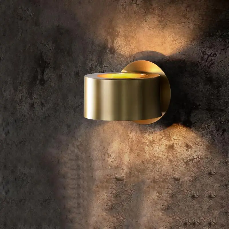 Современный светодиодный медный настенный светильник домашний декор настенные