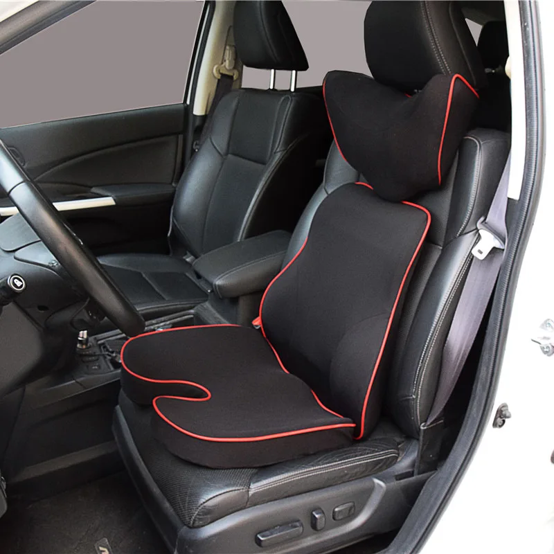 

Car head pillow neck pillow cushion waist support combination set car pillow car pillow cushion elevated seat cushion Universal