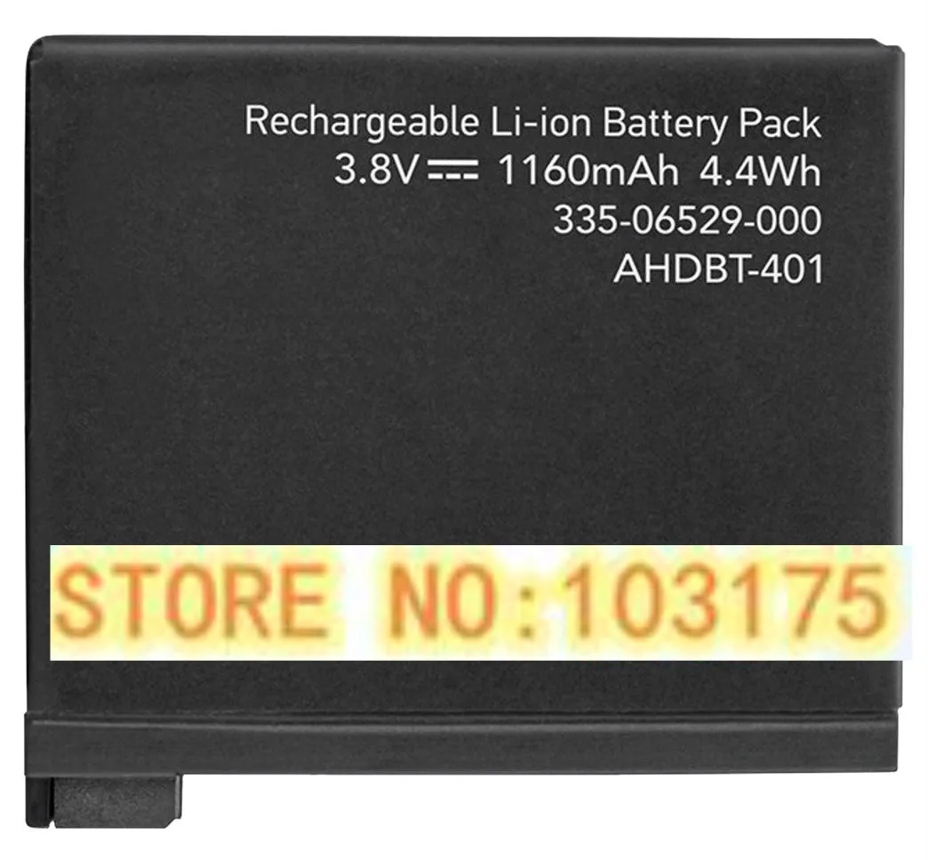 Оригинальная Аккумуляторная батарея для GoPro HERO4 черный серебристый AHDBT-401 ремонта