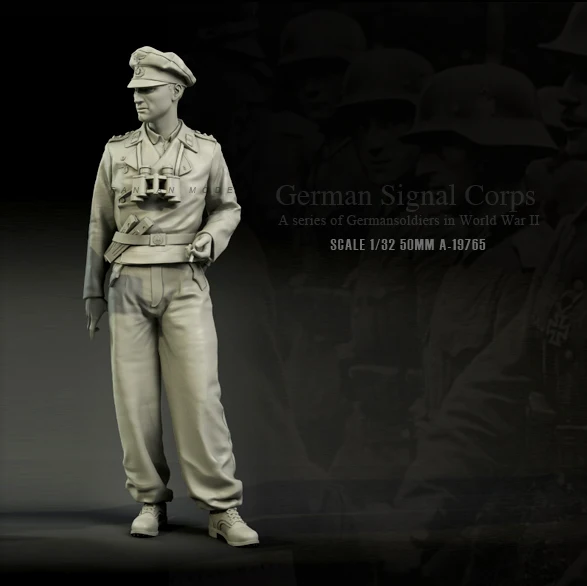 Набор фигурок из полимера 1/35(50 мм) Европейский солдат самособранный в комплекте с