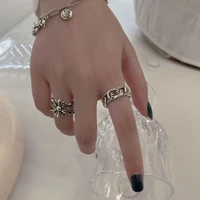 wish amazon foreign trade ornament creative cross chain girl ring simple student couples openings ring jewlery for women