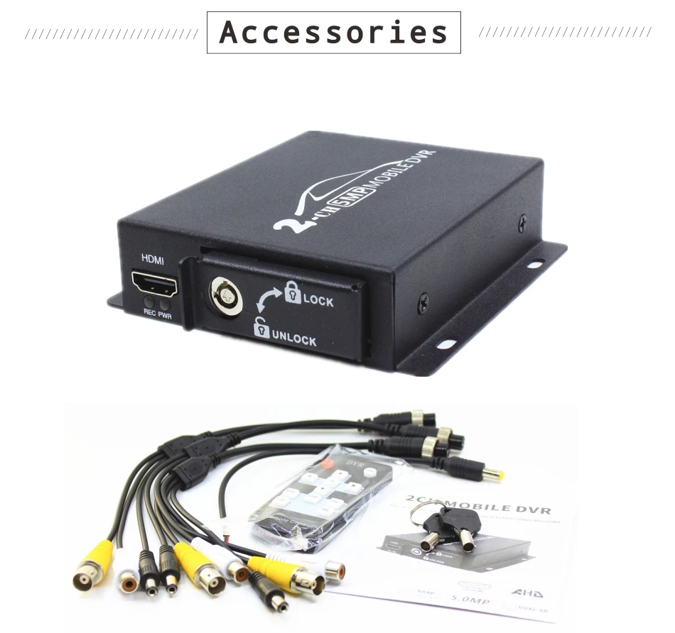 Мобильный мини видеорегистратор 2 канальный автомобильный мобильный 3/4/5 Мп 720/1080P