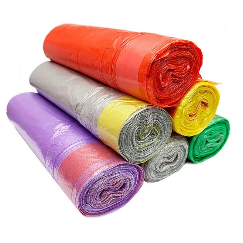 Прочный утолщенный пластиковый мешок для мусора на шнурке кухни спальни