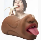 Настоящая Глубокая глотка, Минет, Мужской мастурбатор, Мягкий язык, Оральный Кубок, мастурбация, влагалища, самолет, киска, карманные секс-игрушки для мужчин