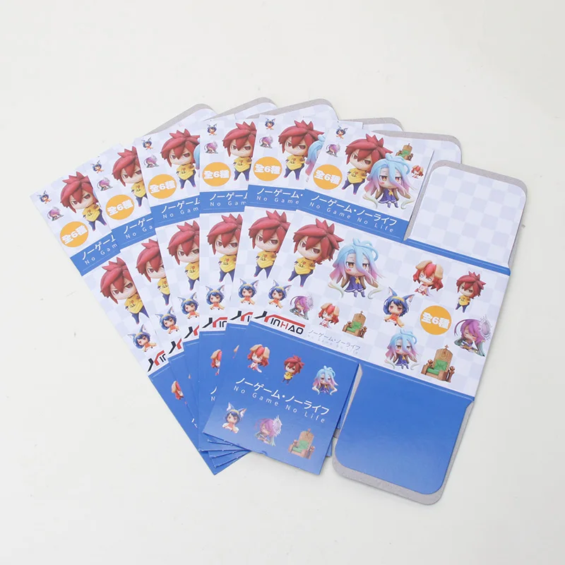 6pcs figure with box Нет игры нет жизни фигурка Nendoroid версии Широ 653 Sora 652 игрушечная фигурка-модель для нет игры нет жизни Джибрил подарок для детей - Цвет: 6pcs figure with box