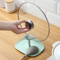 kitchen pot lid holder ladle spoon rest kitchen items kitchenware organizer pan cover rack spatula utensil rack table container