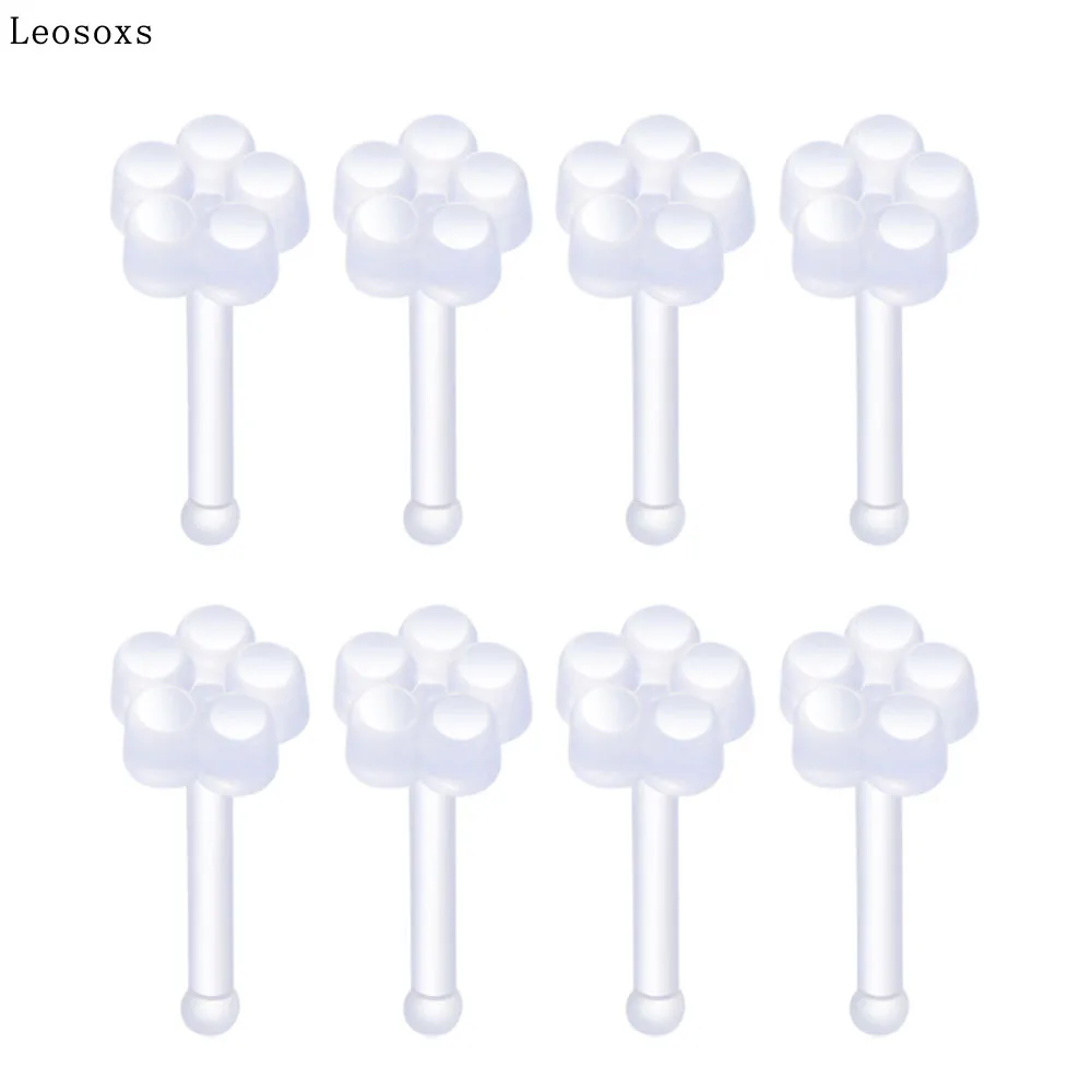 

Leosoxs 5pcs-100pcs Acrylic Stud Earrings Nail Nails Body Piercing Jewelry Hot Selling In Europe and America