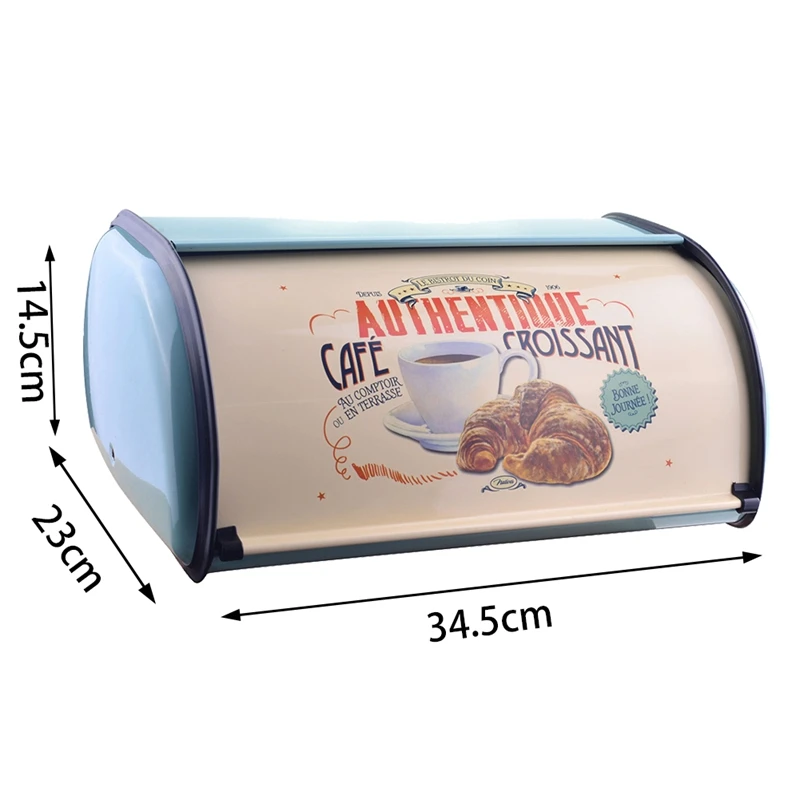 Ретро практичная железная структура декоративная коробка для хлеба легкая