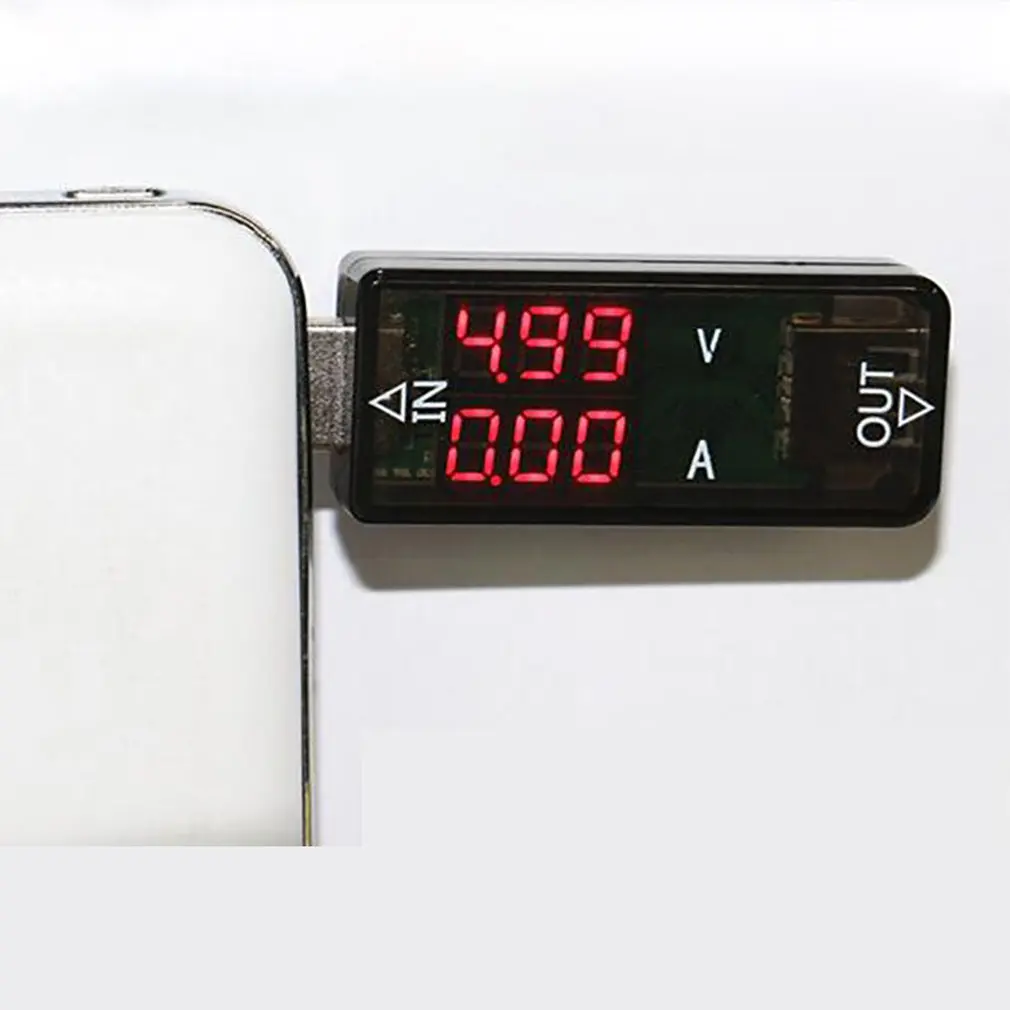 USB ток напряжение зарядный детектор мобильный питания и Вольтметр Амперметр