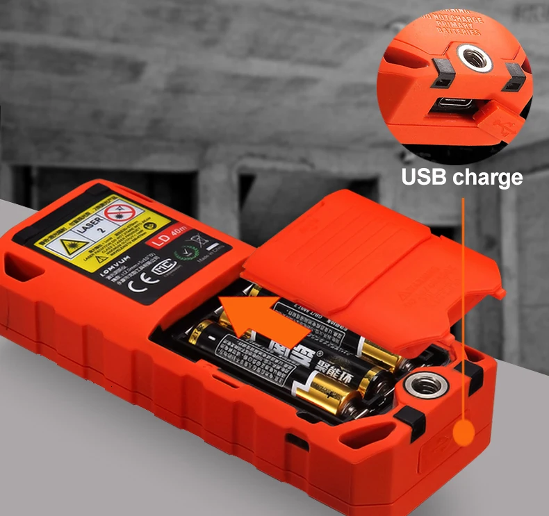 LOMVUM Usb тестер LD серии дальномеры цифровой автоматический уровень Лазерный дальномер Тип высокоточные инструменты
