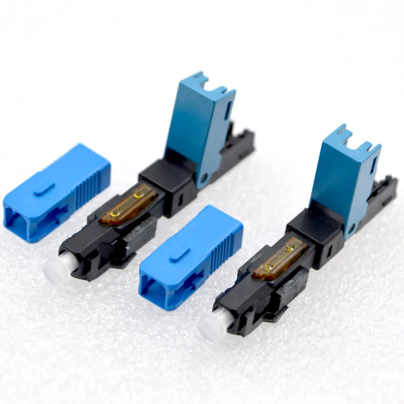 50 шт. Новый полевой монтажный волоконно-оптический Быстрый разъем FTTH SC