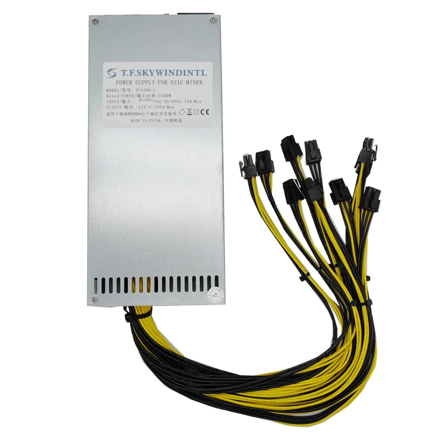 

2400W 2500W Switching Power Supply 95% High Efficiency for Ethereum S9 S7 L3 Rig Mining for bitcoin miner asic bitcoin Mining