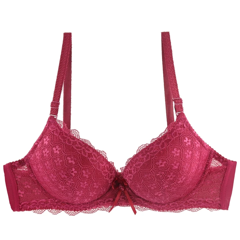 C15-Red Beauwear, модные, плотные чашки, сексуальные, красивые, пуш-ап бюстгальтеры, кружевные, на спине, бюстгальтеры, нижнее белье, бюстгальтер для женщин, бюстгальтер размера плюс 38B-44C - Цвет: C15-Red