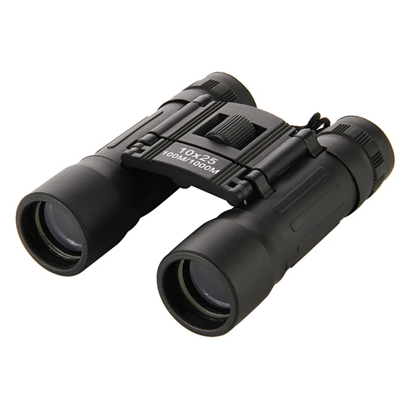 

ZIYOUHU 10x25 Folding Binoculars HD Vision FMC Lenes Coating 100m/1000m Long Range Compact Mini Binocular Foldable Telescope