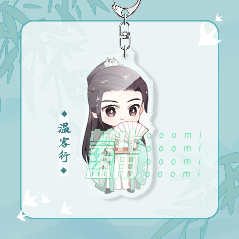 

Keychain Man Word of Honor Key Chain Women Wen Kexing Zhou Zishu Keyring Chain for Pants Acrylic Stand Pendant Key Holder Brelok